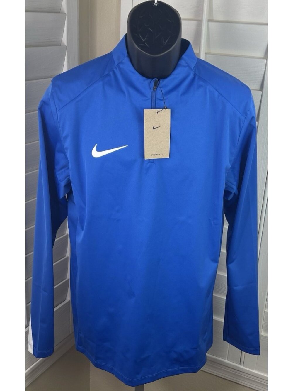Nike Storm-FIT Blue 1/4 Zip Soccer Drill Top FD7587-467, Men’s Medium - NWT $105